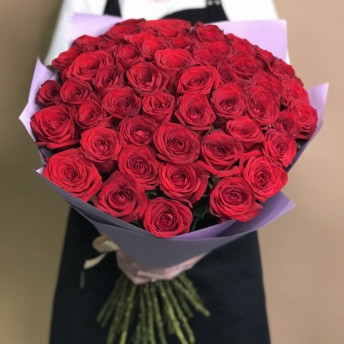 Букет из 51 красной розы (70 см)